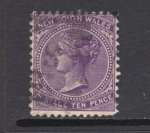 New South Wales SG 310 used. 1899 10p violet QV, usual centering, strong color