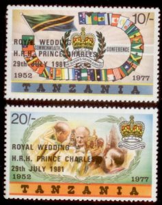 Tanzana 1981 SC# 179-80 MNH-OG E32