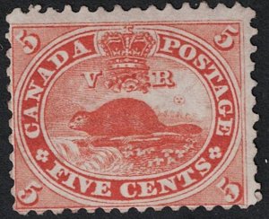 Canada SC# 15 Mint Full Gum - Small Hinge Rem - S17777