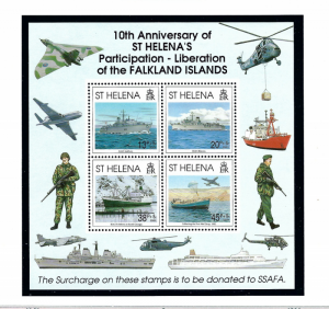 St Helena 579 MNH 1992 S/S anniv of liberation of Falklands