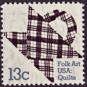 SC#1748 13¢ American Quilts Single (1978) MNH