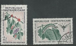 Central African Rep. # 53-54 Plant Protection (2) VF Used