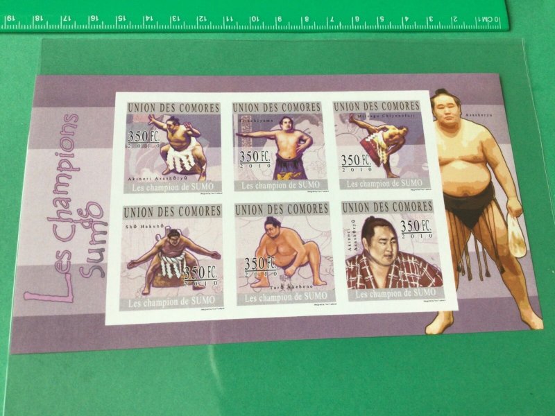 Union des Comores  Sumo Sports mint never hinged comoros stamp sheet Ref 54688