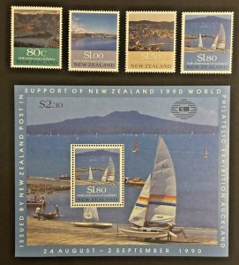 New Zealand: 1990 150th Anniversary of European Settlement, MNH set + M/sheet