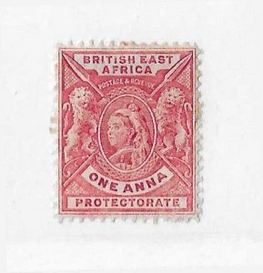 British East Africa Sc #74 1anna rose red OG VF