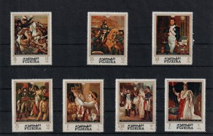 Fujeira 1970 - 200th Birthday of Napoleon I - Paintings set (7)  Mi471A - 423A