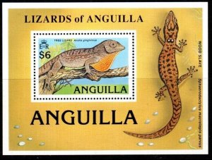 ANGUILLA SGMS814 1988 LIZARDS MNH