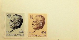 YUGOSLAVIA Sc 1108-9 NH ISSUE OF 1972 - TITO