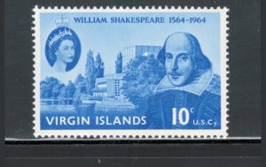 Virgin Islands 1964 William Shakespeare Omnibus Issue Scott # 143 MNH