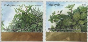 MALAYSIA 2012 Aromatic Plants Set of 2V SG#1867-1968 MNH