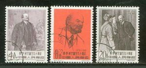 China (PRC) #499-501 Used Single (Complete Set)