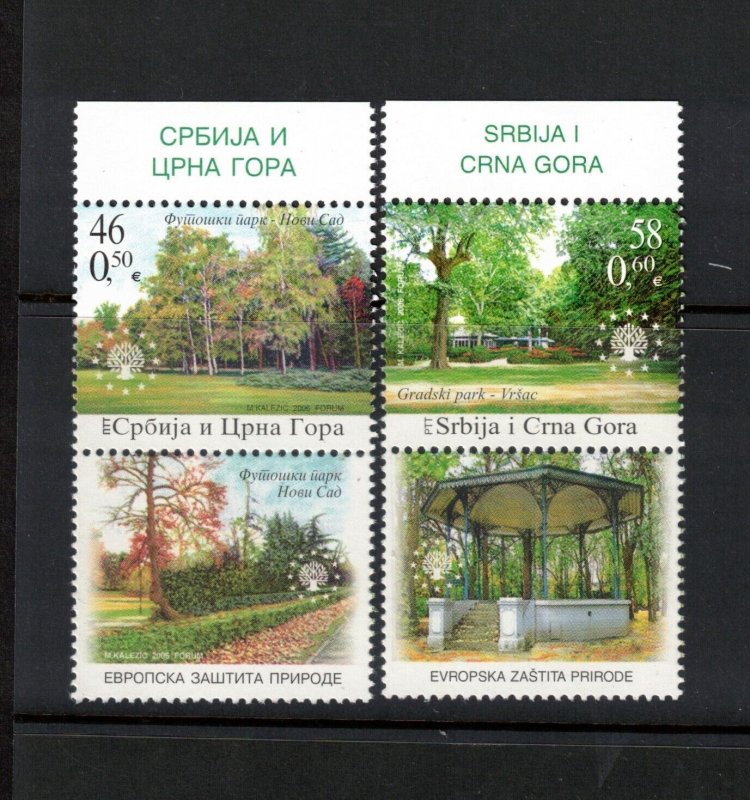 SERBIA Sc 346-7 MNH of 2006 - European Nature Protection - HM05