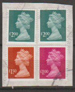 GB Machin  SG U2911 and 2912 50p & £1 Source code none  Date Code none  on p...