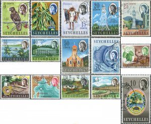 772283 USED SEYCHELLES 1962 MOTIVOS VARIOS. REINA ISABEL II
