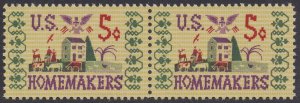 US 1253 Homemakers 5c horz pair MNH 1964