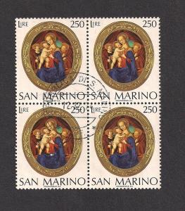 SAN MARINO SC# 852 VF U 1974 BK/4