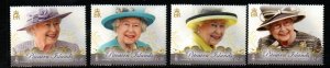 PITCAIRN ISLANDS SG958/61 2016 90th BIRTHDAY OF QUEEN ELIZABETH  MNH