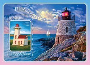 St Thomas - 2014 Lighthouses -  Stamp Souvenir Sheet - ST14613b