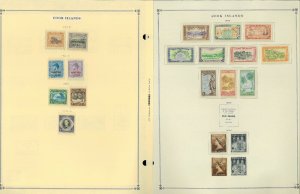 Cook Islands 1892-2010 MNH, LH & U in Mounts & Hinged on Scott International Pgs