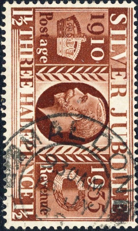 GB 1935  MALDON / ESSEX  ds on KGV Jubilee SG455 1-1/2d red-brown - VFU