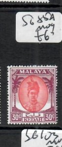 MALAYA KEDAH (PP1608BB) SULTAN  35C  SG 85B     VFU 