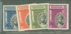 Zanzibar #214-17 Mint (NH) Single (Complete Set)