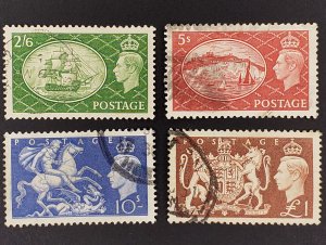 Great Britain, Scott #286-289, VF used, 1951 issue