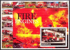Angola 2002 Fire Trucks (I) MNH Private