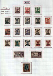 PAKISTAN 1940s/50s Used Collection on Pages(Aprx 170 Items) (goy 638