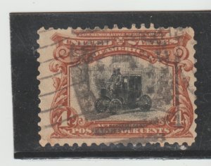 US Scott #296 - USED -  4 cent Pan-American Expo Issue   -  CV $18