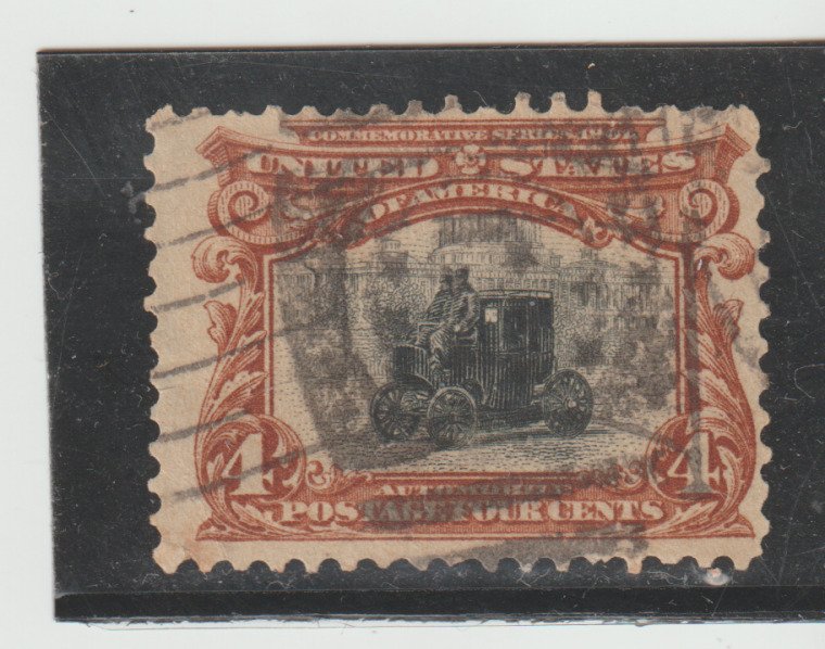 US Scott #296 - USED -  4 cent Pan-American Expo Issue   -  CV $18