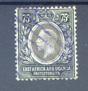 East Africa & Uganda Protectorate 75c Black /Green SG52 Fine Used