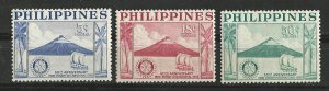 Philippines # 618-619, C77  Rotary Club   set      (1) Unused VLH