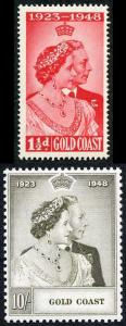 Gold Coast SG147/48 1948 Royal Silver Wedding Set M/M