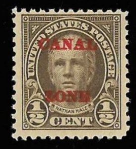 CANAL ZONE 70 1/2 cents  Nathan Hale, Stamp Mint OG NH VF