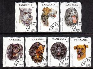 Tanzania Dogs 1144-1150 CTO  VF