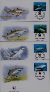 Tuvalu 816 FDC WWF-00/Sharks