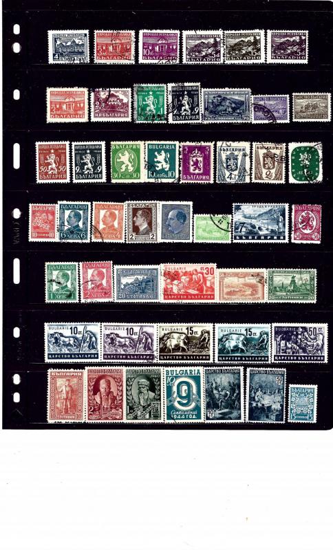 Bulgaria #2 47 M and U stamps few dups