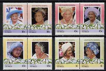 Tuvalu - Nukufetau 1985 Life & Times of HM Queen Moth...