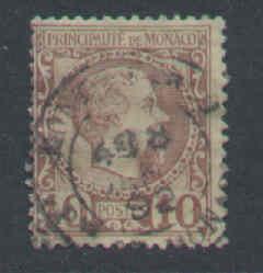 Monaco-SC#4-Used-Prince Charles III-dated 1892-