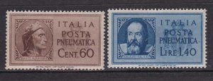 1945 - ITALY - PNEUMATIC POST STAMPS - SC# D17-D18 - MNH