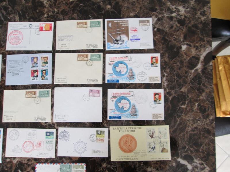 Lot of 17 Covers Postal History British Antarctic Territory