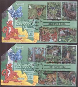 #3899 Northeastern Deciduous Forest Bennett FDC Set