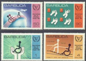 BARBUDA  502-5 MNH 1981 Intl. Year of the Disabled