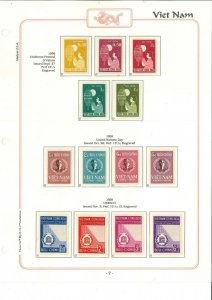 South Viet Nam - 1975 - Sc 1-516 - Complete stamp collection - MNH