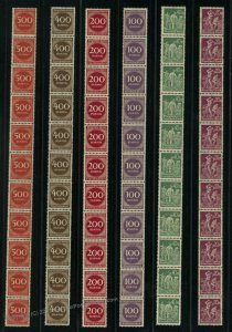 Inflation Coil Strips MNH Lot Group Collection 30572