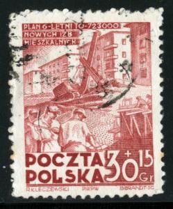 POLAND - SC #B68 - Used - 1952 - Item Poland123