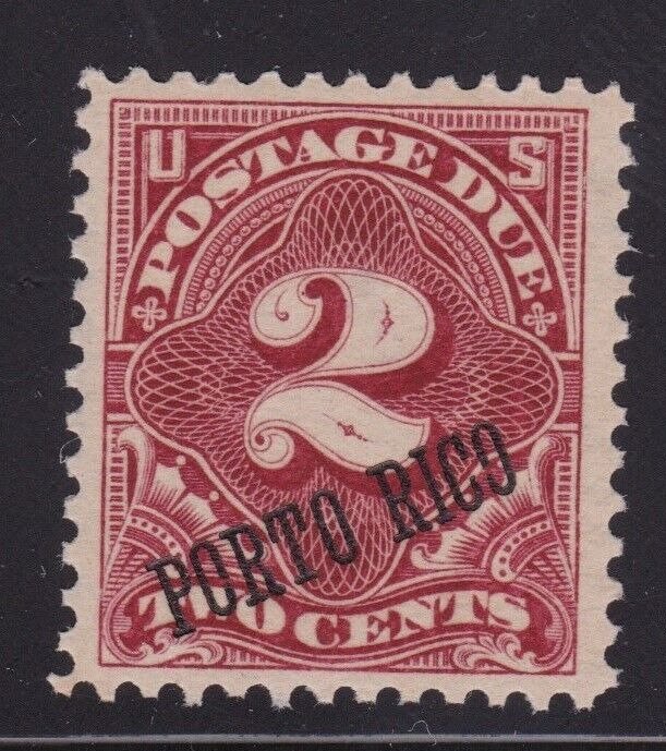 Puerto Rico Stamp Postage Due J2 Mint Never Hinged 25 Degree Overprint MNH VF++