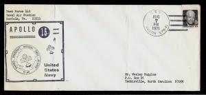 COVER US APOLLO 15 RECOVERY TF-140 USS AUSTIN LPD-4 Naval Space 1971