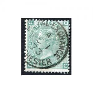 SG117 1/- Green Wmk Spray Plate 6 Part Manchester Royal Exchange CDS